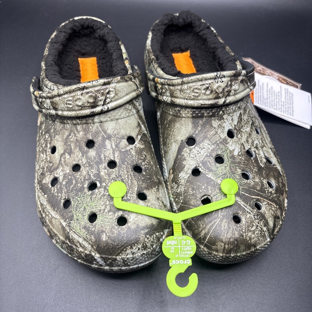 Crocs Realtree APX Lined Classic Camo Clog Men's Size 9 /W11 Camouflage New - Picture 2 of 6
